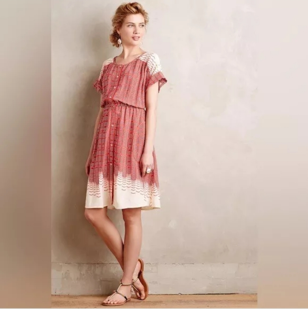 Anthropology Maeve Verona Shirtdress with Pockets